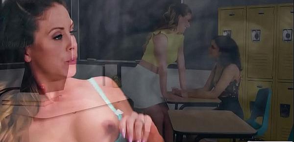  Lesbian instructor licks students ass